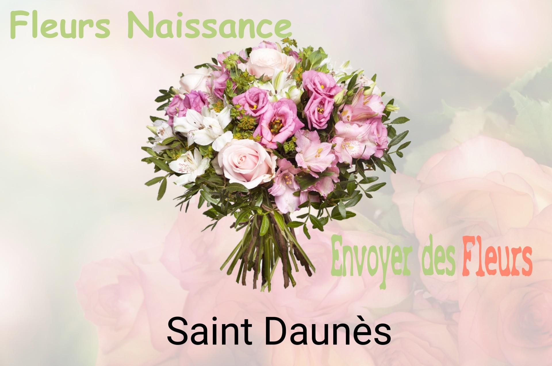 Bouquet de fleurs de naissance livré à Saint-Daunès